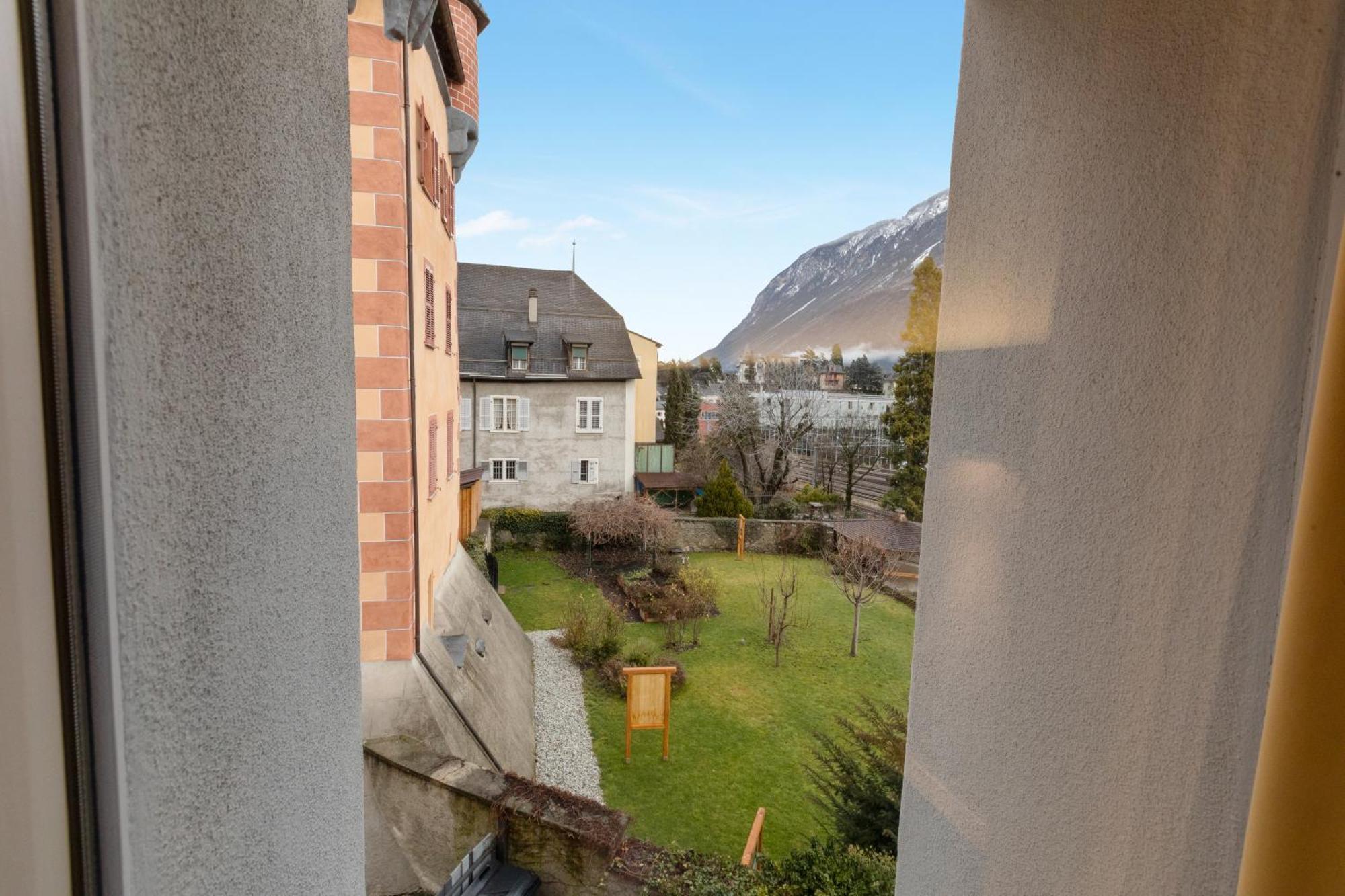 Hotel De La Poste Sierre Bagian luar foto